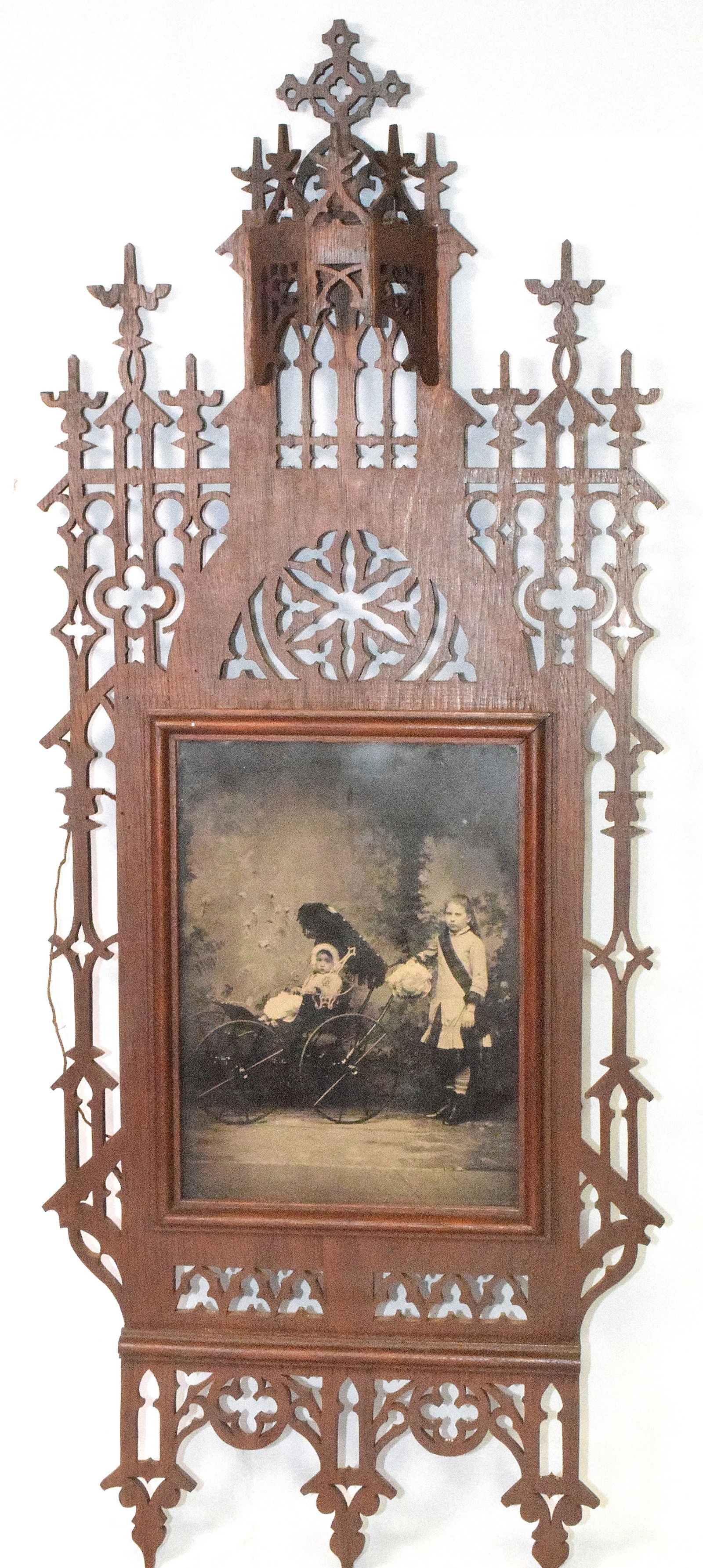 VICTORIAN TINTYPE PHOTO IN GOTHIC FRAME (1 of 8)