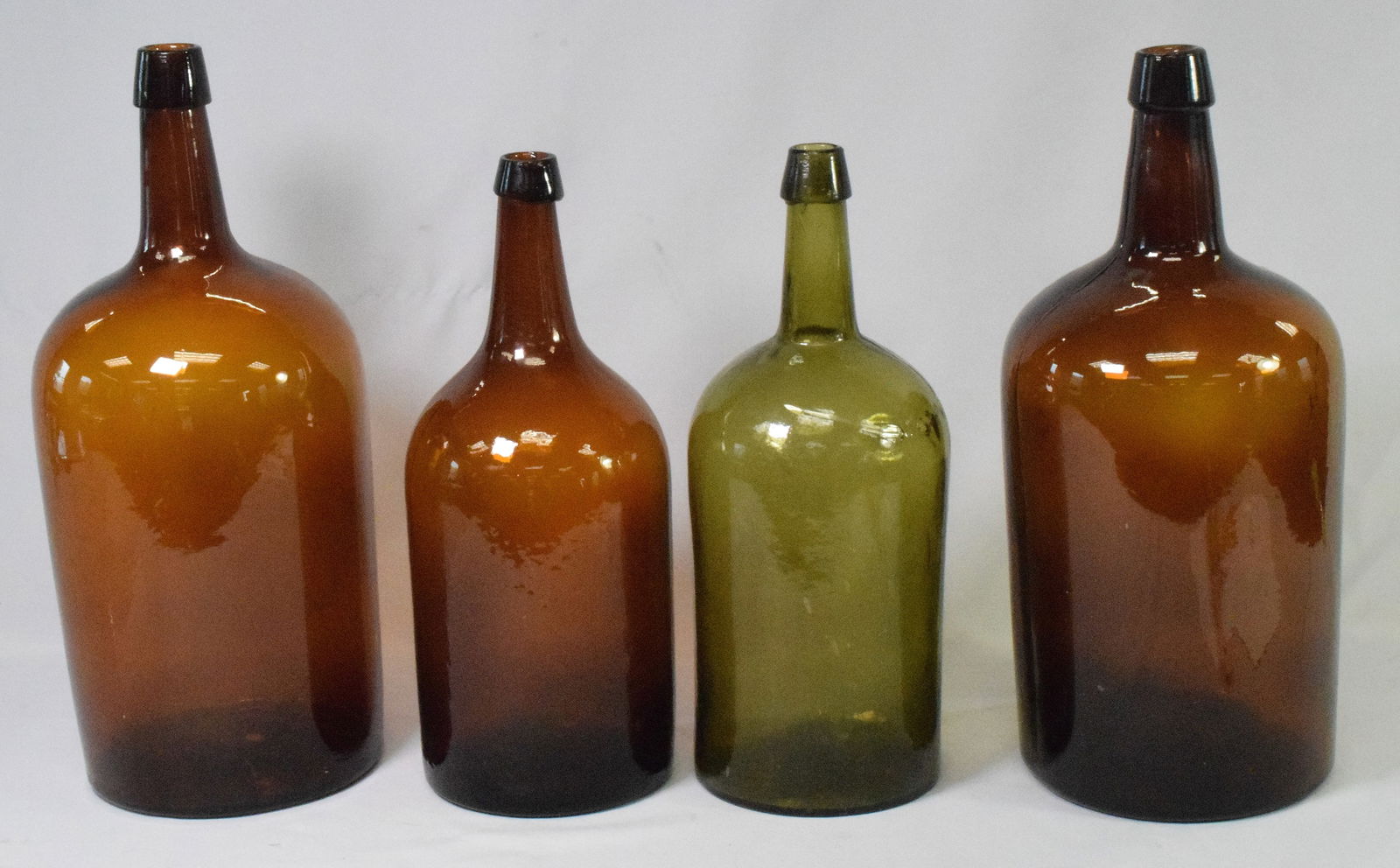 (4) LARGE ANTIQUE DEMIJOHN BOTTLES (1 of 5)