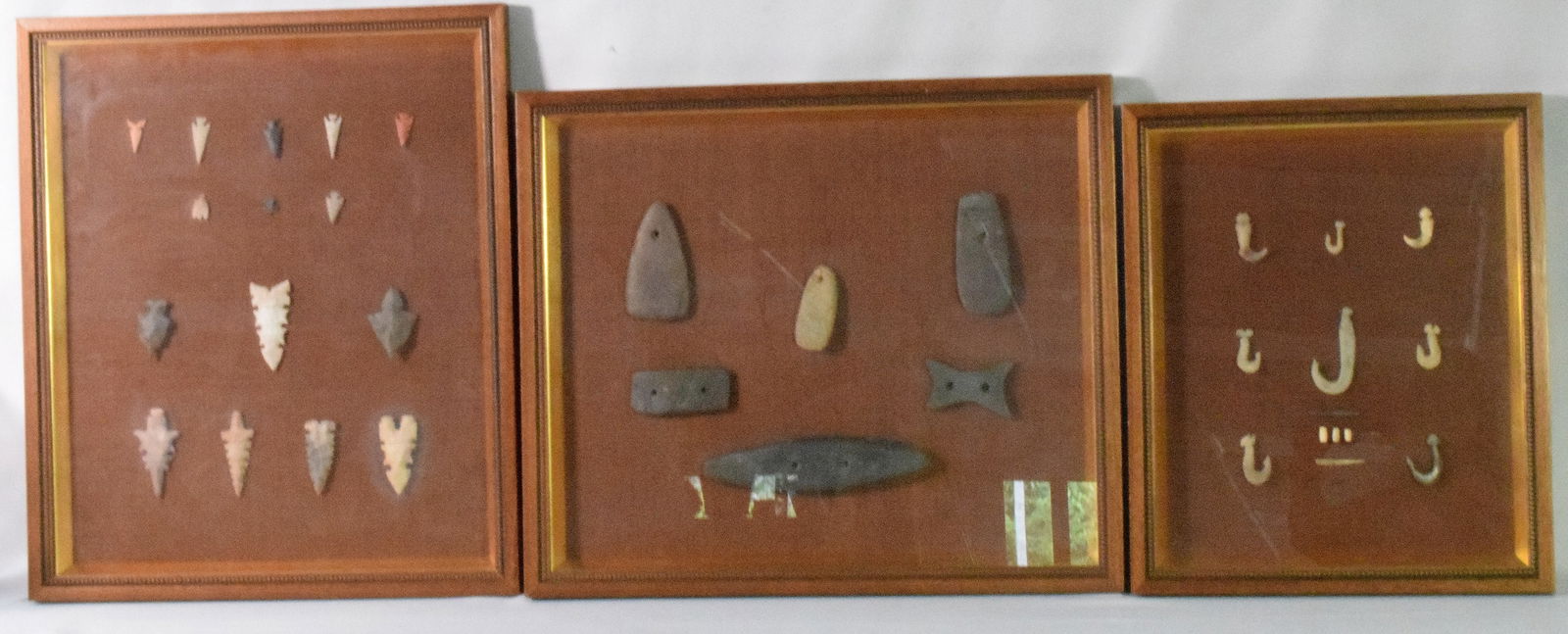FRAMED DECORATIVE NATIVE AMERICAN ARTIFACTS (1 of 5)