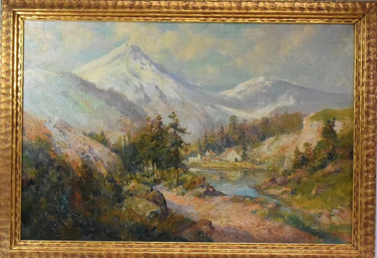 ADOLPH NEWMAN MOUNTAIN STREAM OIL PAINTING (1 of 8)