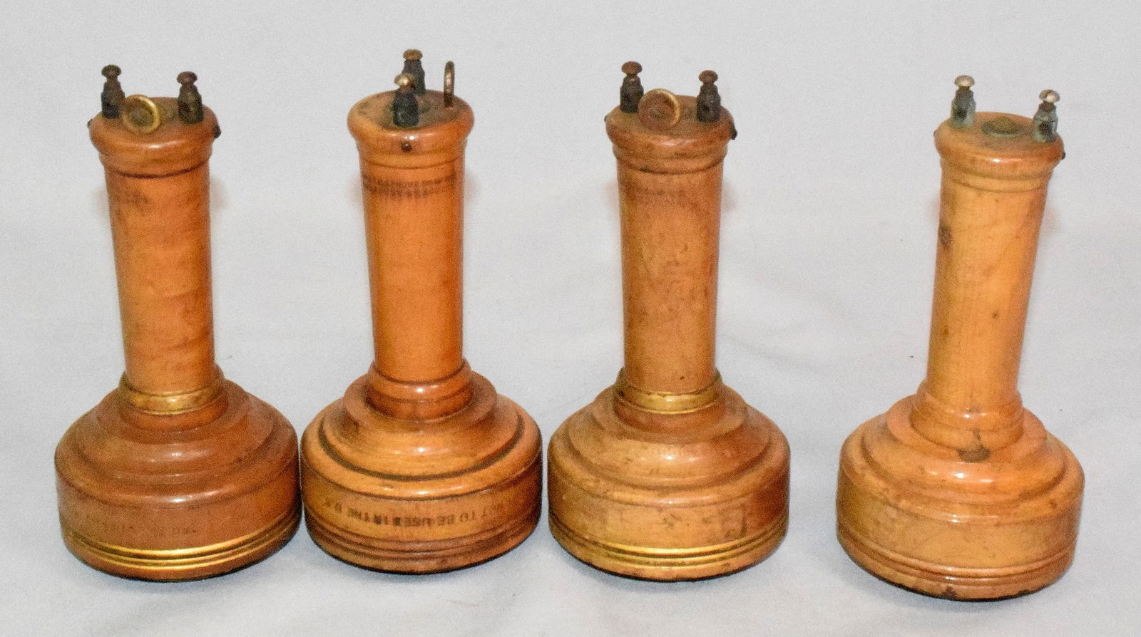 4 RARE TELEPHONE BUTTER STAMP RECEIVERS FOR EXPORT (1 of 12)