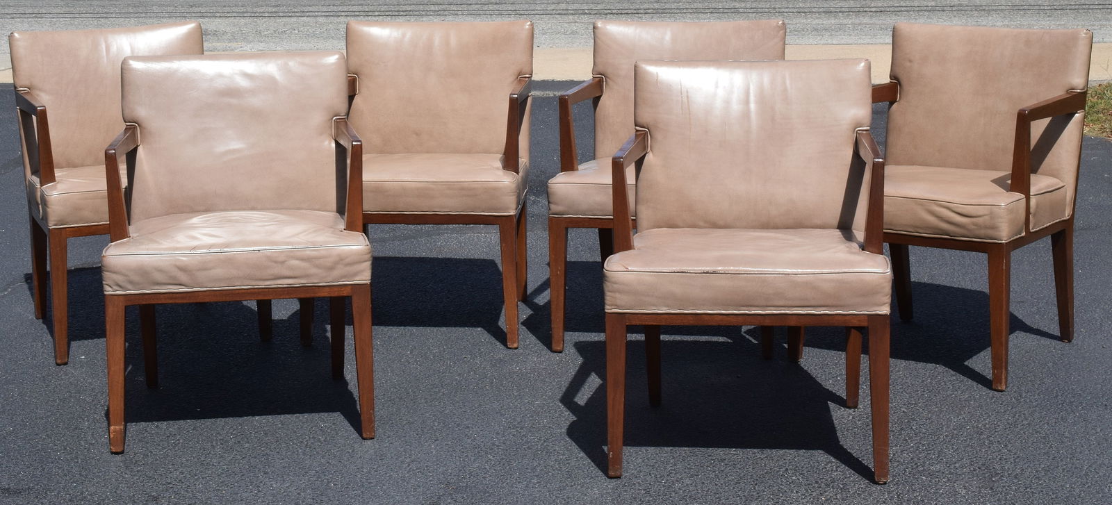 SET OF EDWARD WORMLEY FOR DUNBAR ARMCHAIRS (1 of 16)