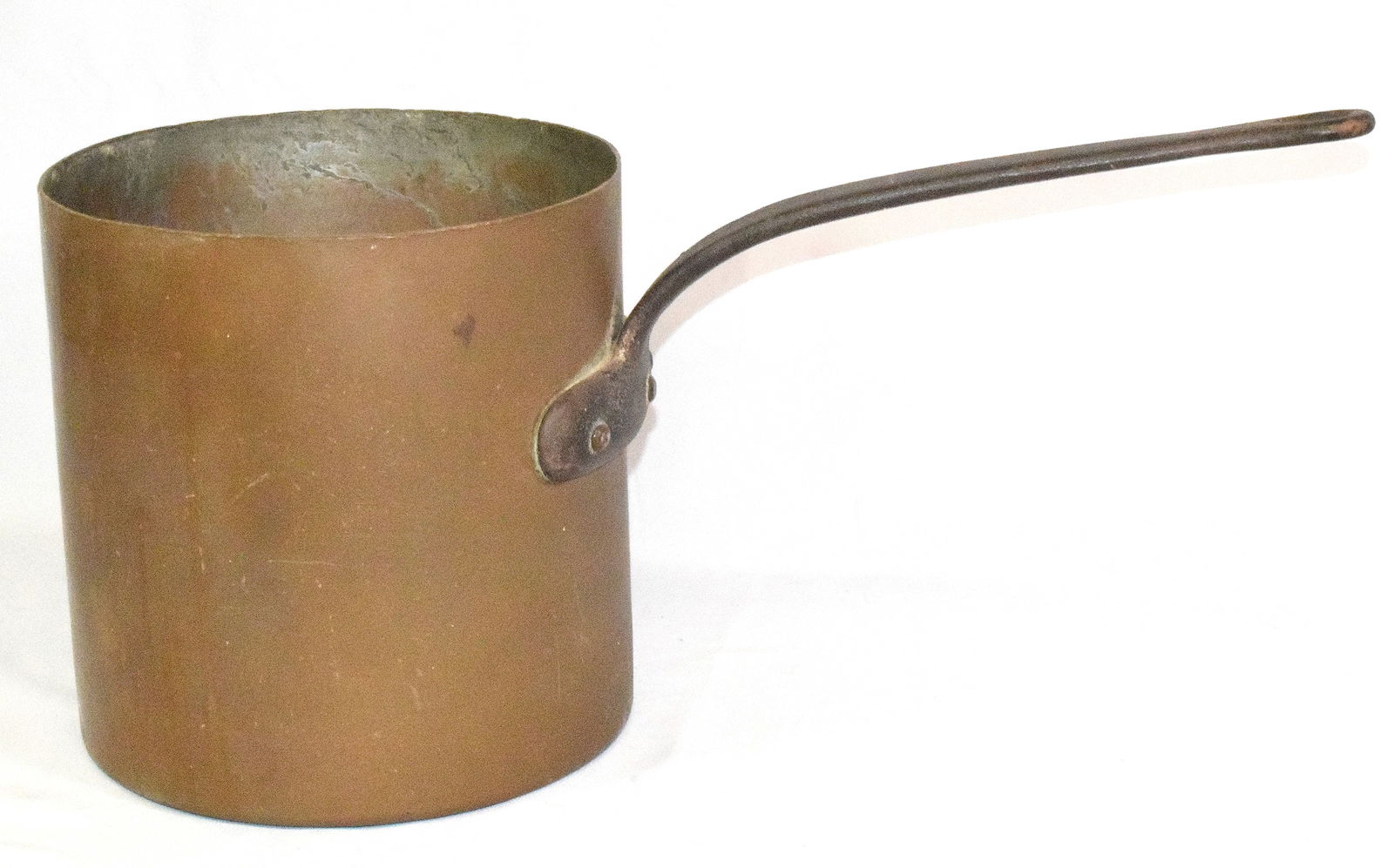 DEEP 19TH COPPER DOVETAIL SAUCE PAN (1 of 7)