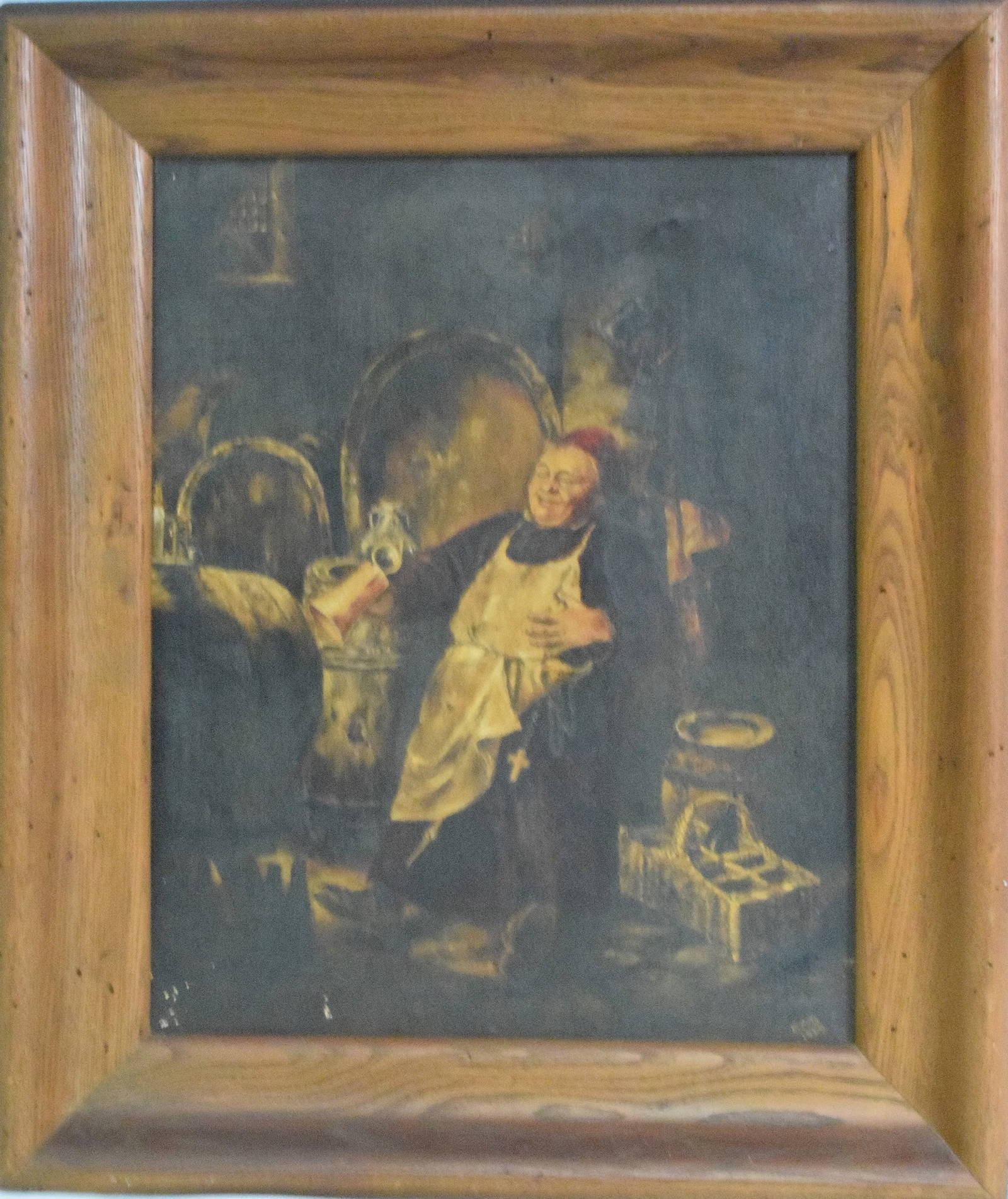 1905 European Friar Or Monk Painting Auction