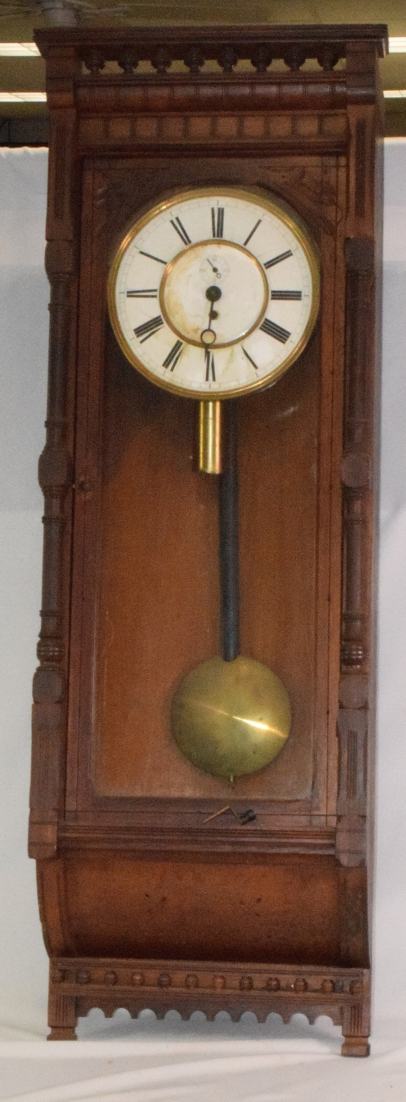 19TH VICTORIAN WALL REGULATOR CLOCK (1 of 5)