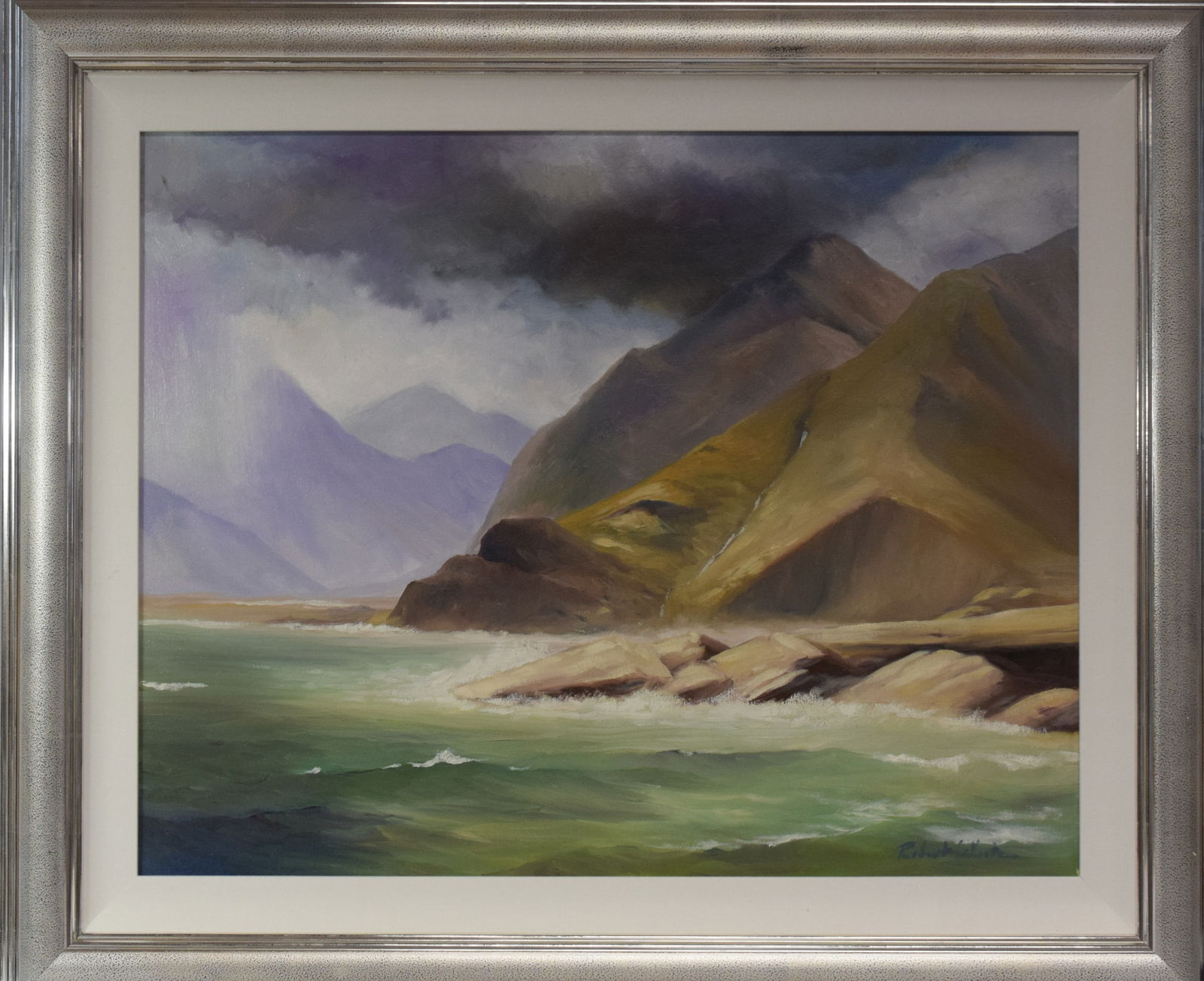 ROBERT KENNETH WHITE "HIGHLAND LOCK" PAINTING (1 of 6)