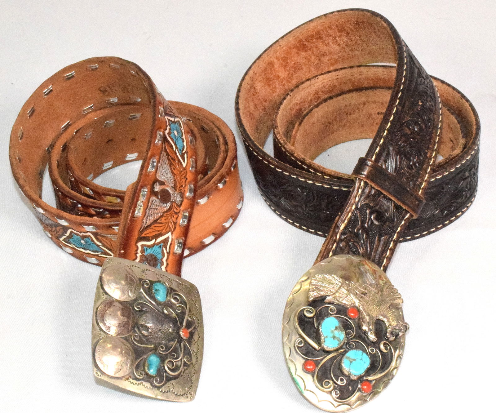 (2) WESTERN BUCKLES AND BELTS (1 of 5)