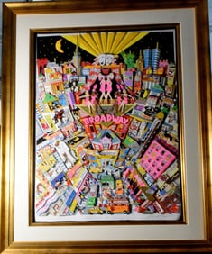 CHARLES FAZZINO 'BROADWAY AND BEYOND' 3D SERIGRAPH