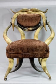WENZEL FRIEDRICH LADY's HORN CHAIR 1880's - 1890's