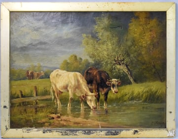 EUGENE SAMUEL AUGUSTE FROMENTIN OIL PAINTING