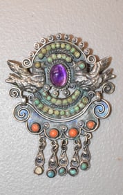 MATL STYLE PLATERIA CECILIA SILVER PIN