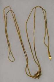 14K VICTORIAN STYLE SLIDE NECKLACE