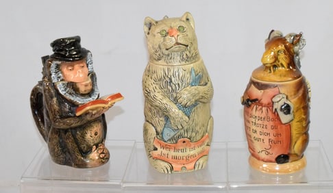 GROUPING OF GERMAN CHARACTER STEINS