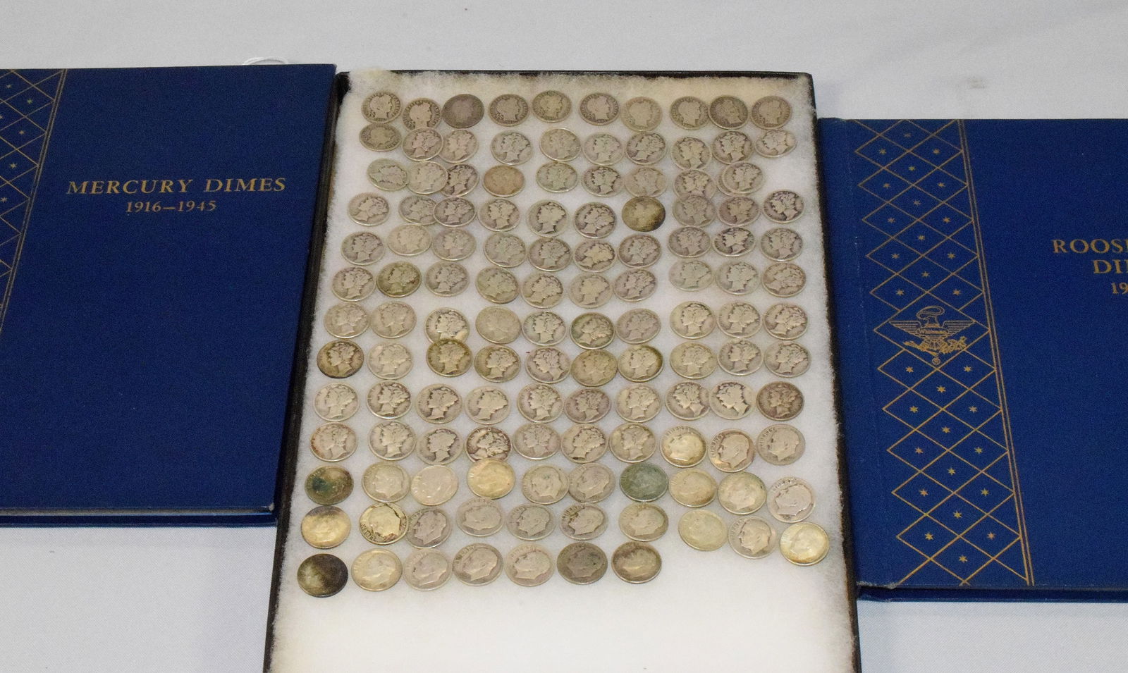 222 ASSEMBLED US SILVER DIMES (1 of 8)