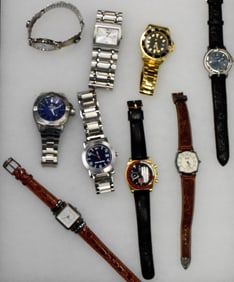 (9) ASSEMBLED WRIST WATCHES