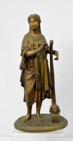 GRAND TOUR BRONZE OF TAHOSER HARP PLAYER