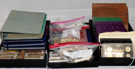 ASSEMBLED PROOF SETS, US PENNIES, NICKELS & ETC (1 of 9)