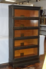 GLOBE WERNICKE 5 STACK OAK BOOKCASE