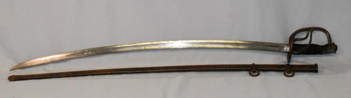 US CIVIL WAR PERIOD CAVALRY SABER & SWORD
