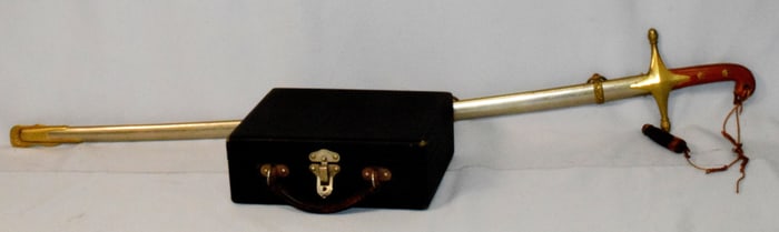 N.S. MEYER MARINE SWORD & SCABBARD & MEDALS