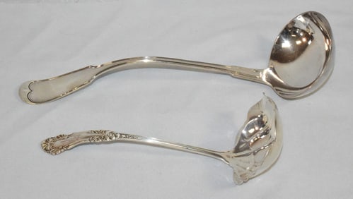 INTERNATIONAL  SILVER & N. HARDING COIN LADLES