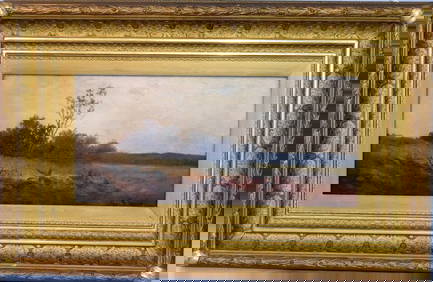 19TH GEORGE MORSE LANDSCAPE OIL PAINTING (1 of 4)