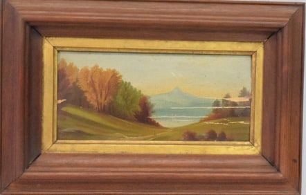 19TH/20TH NEW ENGLAND LANDSCAPE OIL PAINTING.