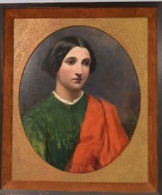 19TH AMERICAN SCHOOL PORTRAIT OF A LADY