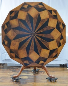 ANTIQUE TILT TOP DINGING TABLE