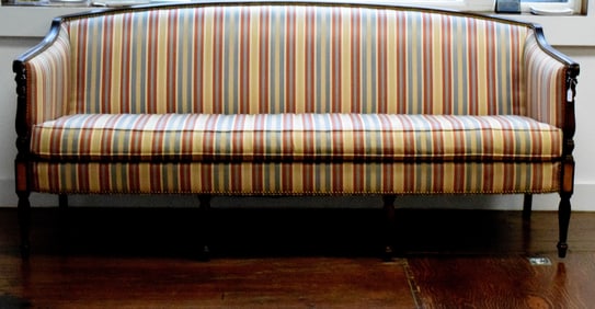 HICTORY CHAIR FEDERAL STYLE MAHOGANY SETTEE