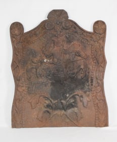 THE HORSEMAN CAST IRON FIREBACK