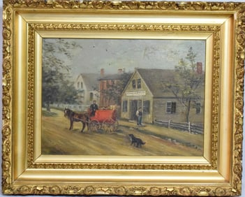 GRACE WATERMAN PAINTING OF THE OLD TIN SHOP