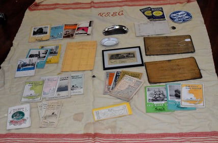 NEW ENGLAND STEAMSHIP COMPANY PIECES.