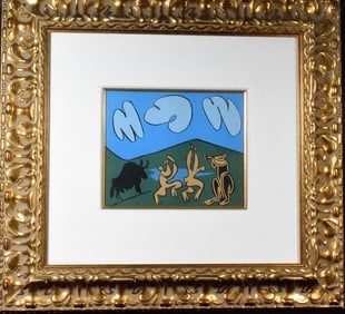 AFTER PABLO PICASSO COLOR LINOCUT 1962