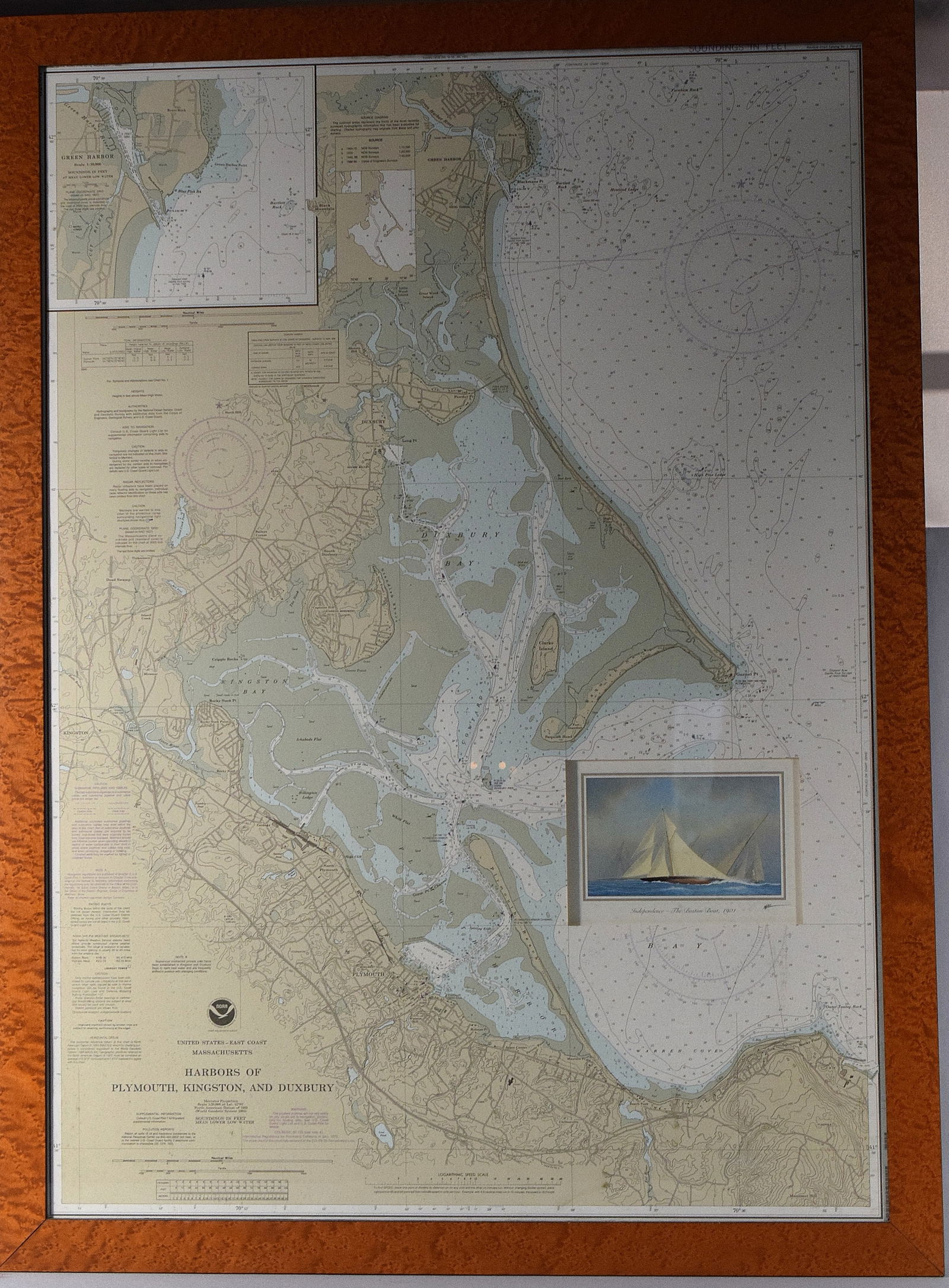 PLYMOUTH, KINGSTON & DUXBURY HARBORS FRAME CHART (1 of 7)