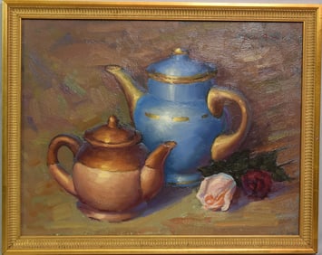 JOSEPH AARON STILL LIFE OIL PAINTING