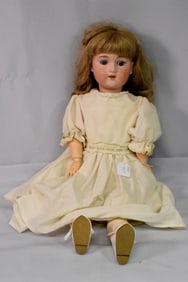 GERMAN GEORGE BORGEFELT BISQUE HEAD DOLL