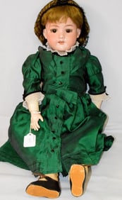 23" MADE IN GERMANY B.3 ANTIQUE BISQUE HEAD DOLL.