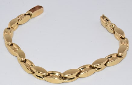 14K YELLOW GOLD LINK BRACELET
