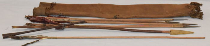19th PLAINS INDIAN QUIVER & ARROWS