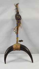 19TH/20TH PLAINS DANCE CEREMONIAL WAND
