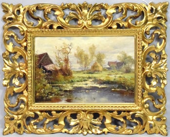 JACQUES MATTHIAS SCHENKER (1854-1927) OIL PAINTING