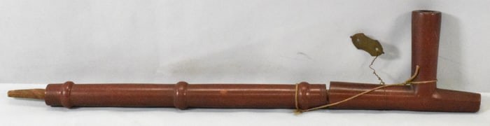 19TH C SOUIX CATLINITE PEACE PIPE