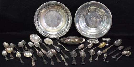 ASSEMBLED STERLING & COIN SILVER ITEMS