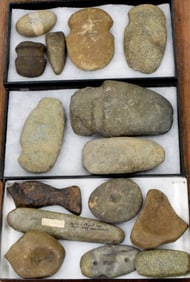NATIVE AMERICAN ARTIFACTS AXE HEADS & ETC