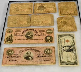 (9) ASSEMBLED US PAPER CURRENCY NOTES