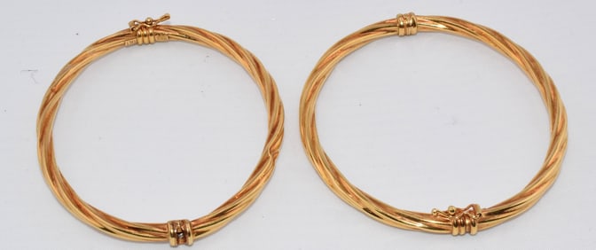 18K GOLD ITALIAN BRACELETS