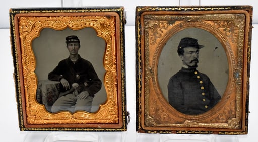 (2) UNION CIVIL WAR SOLDIERS