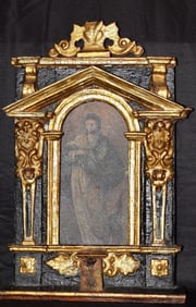 17th/ 18th DEVOTIONAL OIL PAINTING OF THE MADONNA