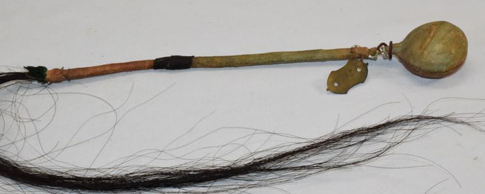 19TH PLAINS NATIVE AMERICAN SLUNG-SHOT CLUB